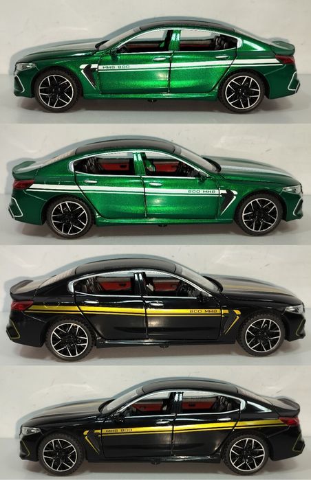 BMW M8 Manhart MH8 800 модель 1:24 JINLIFANG Метал звук свет