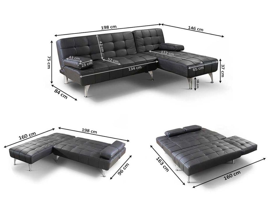 Sofa preto como novo