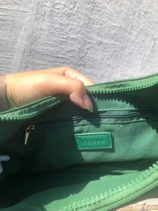 Сумка багет зелена Cropp