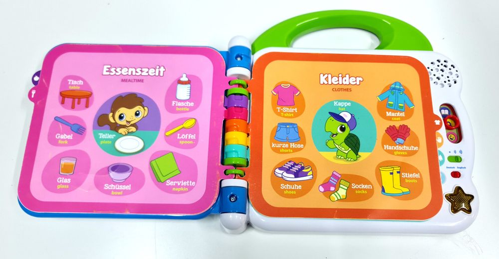 VTech Baby „Mein 100 słów” – interaktywna książka - j.niem i ang.