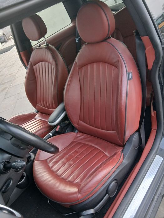 Mini cooper r56 wnętrze fotel kanapa skóra boczek  boczki