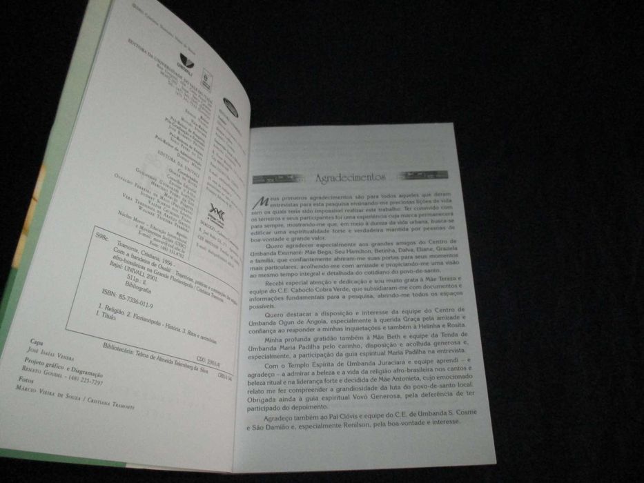 Livro Com a bandeira e Oxalá! Cristiana Tramonte