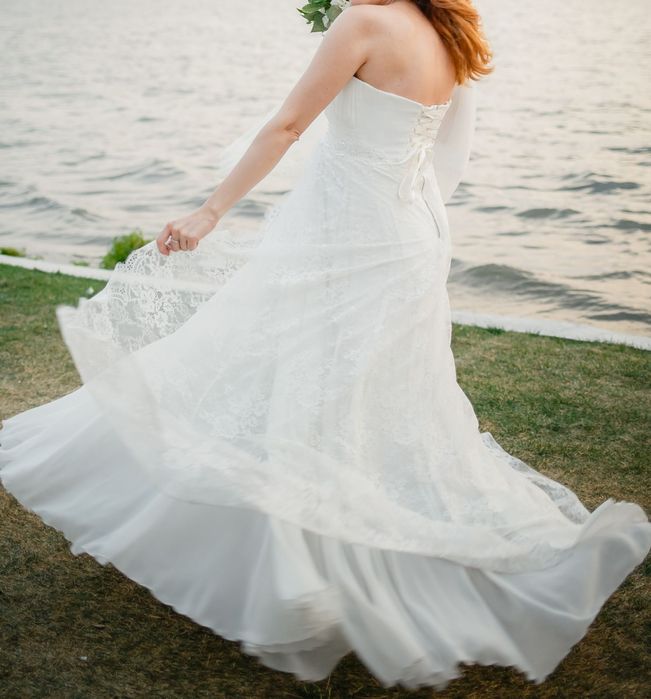 Весільна сукня ампір, ейворі, підходить для вагітних, свадебное платье