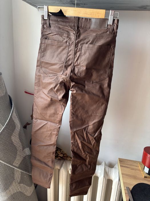 Spodnie woskowane brązowe Stradivarius