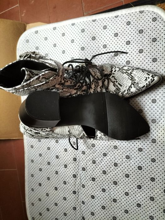 Botas senhora padrão cobra