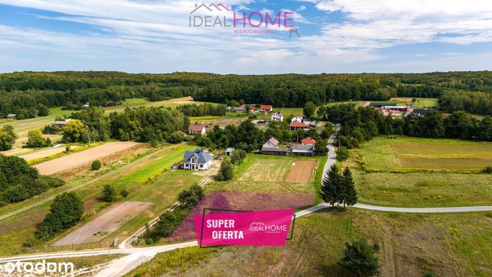 Działka budowlana blisko lasu - Trzeboś