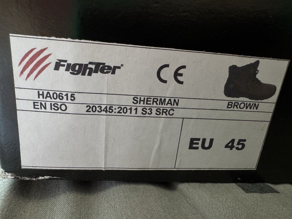 Захисне взуття Fighter Sherman S3 SRC High Waterproof