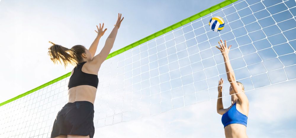 Zestaw do Siatkówki Badmintona Siatka Piłka Pompka 570 cm Mocny Stelaż