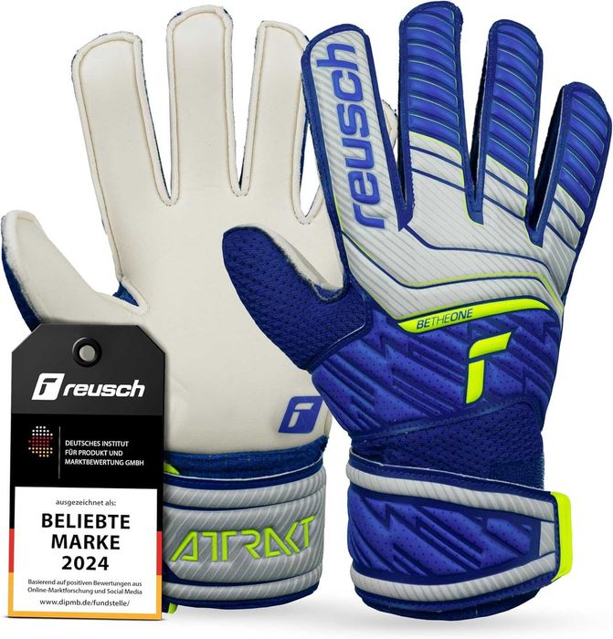 REUSCH Rękawice Bramkarskie ATTRAKT GRIP FINGER Junior Rozmiar 7