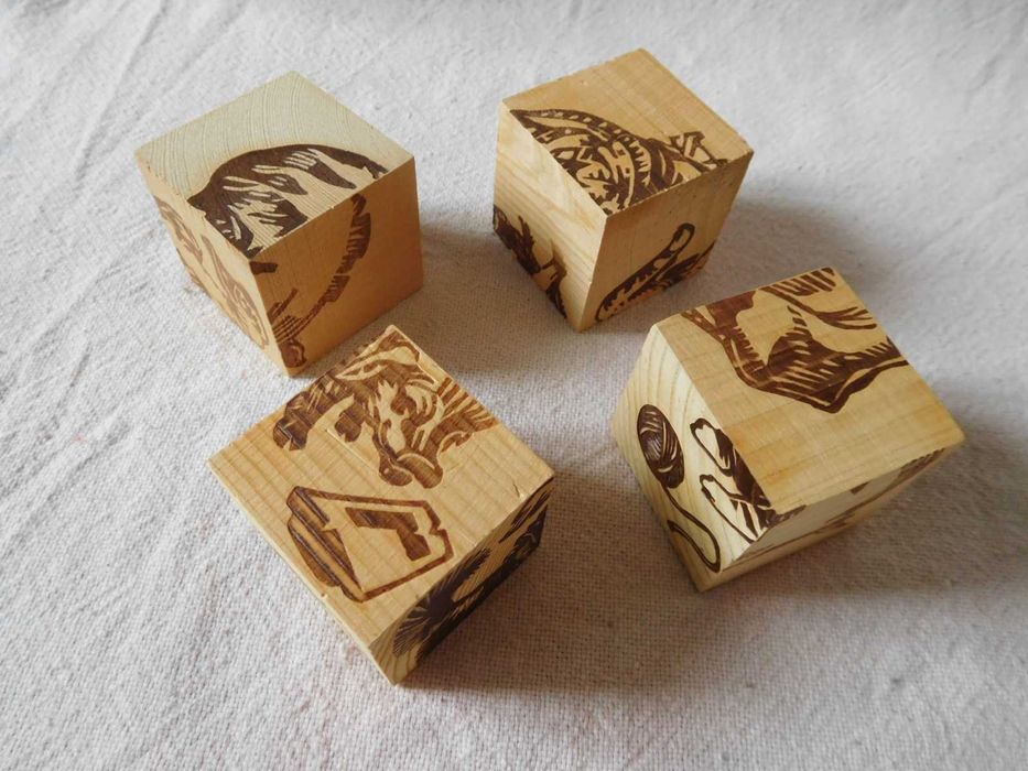 Кубики игрушка СССР раритет деревянные