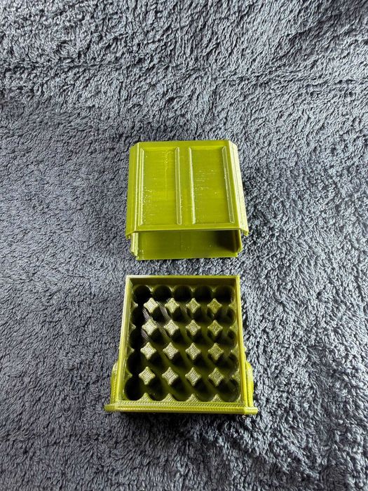 Короб (кейс) для патронов калибра 9mm на 25шт / Коробок для набоїв калібра 9mm 25шт 9мм