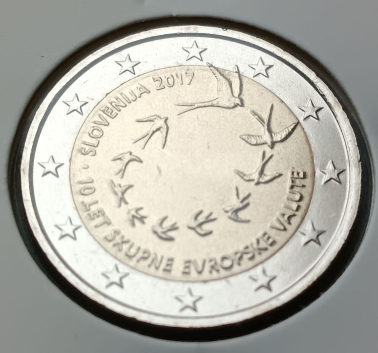 Eslovénia 2017 - Moeda 2€ 10º Anivº de adesão ao Euro