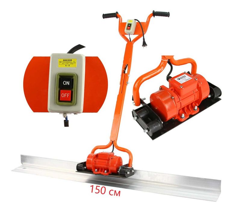 Віброрейка, електрична рейка RIPPER 1,5м, виброрейка для бетону