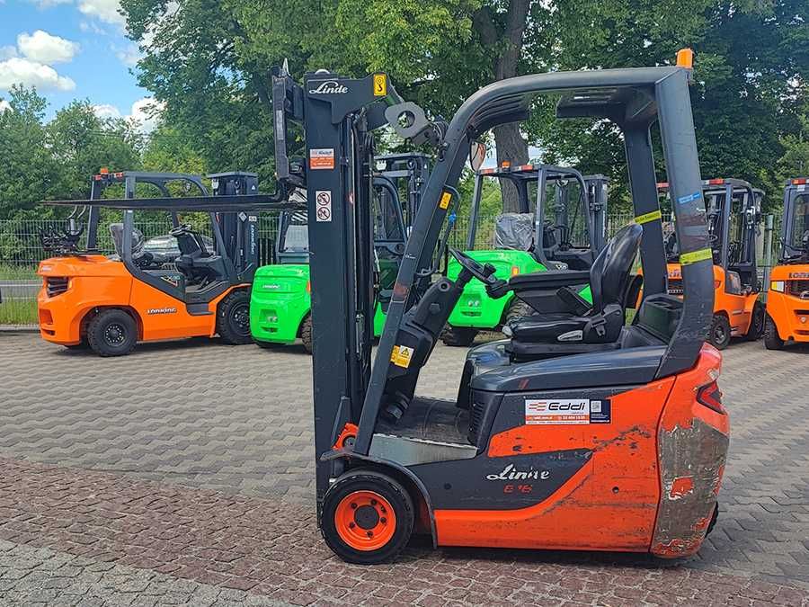 Wózek widłowy elektryczny Linde E16C 5049 mth , duplex hilo 3,07 m 1600 kg | 2019