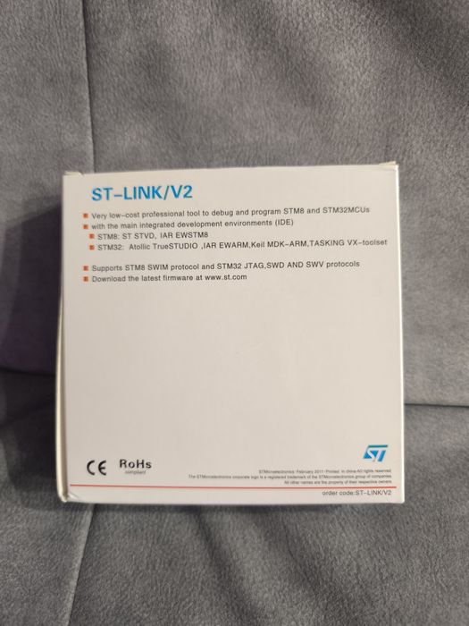 Программатор-отладчик ST-Link V2 / для STM8, STM32