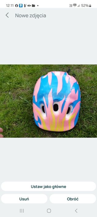Kask rowerowy/na rolki/hulajnogę itd.