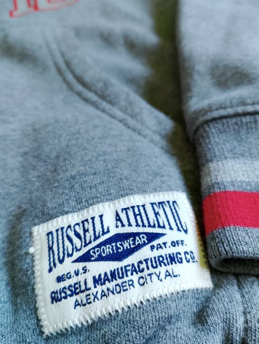 Szara Rozpinana Bluza Russell Athletic