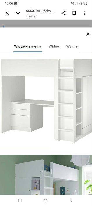 Łóżko dziecięce IKEA Smastad