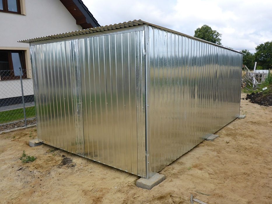 Garaż blaszany Blaszak Garaże blaszane 3x4 3x5 3x6 4x5 4x6 6x5 6x6 8x6