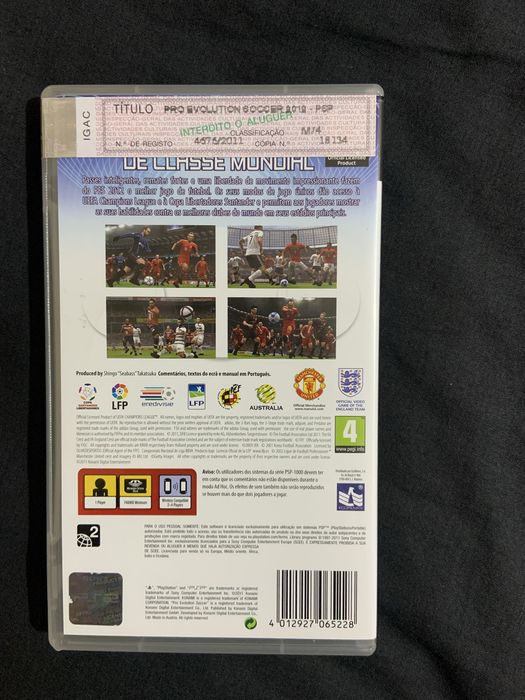 Jogo para PSP - PES 2012