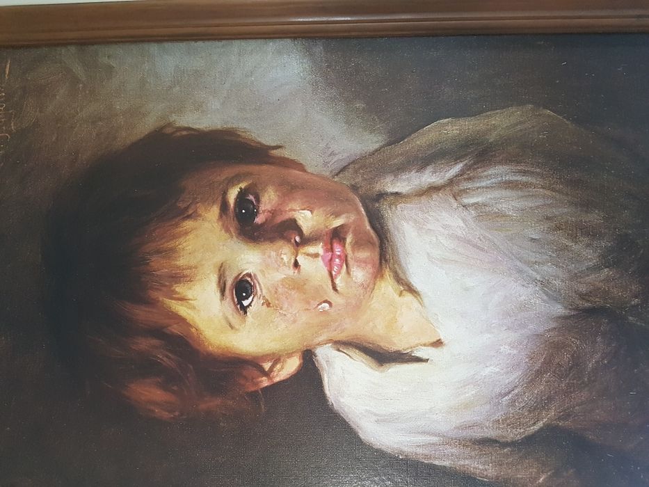 Quadro antigo, o clássico menino da lágrima