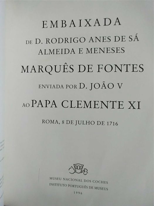 Embaixada do Marquês de Fontes ao Papa Clemente XI