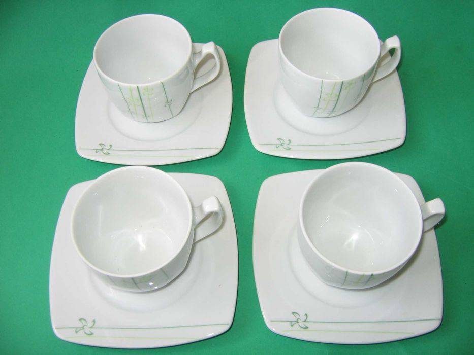 Komplet filiżanek do kawy ze spodeczkami - NIEUŻYWANE