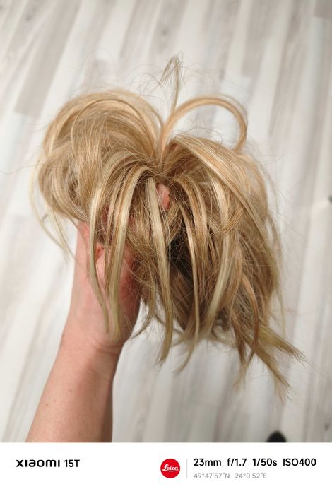 Накладка на волосся, причіпний хвіст, шиньйон