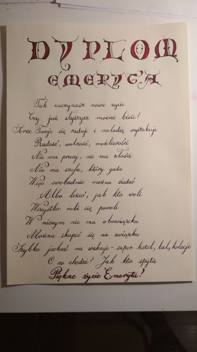 Kaligrafia autorska, co tylko chcesz
