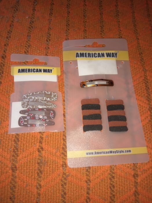 Gumki i spinki  zestaw.