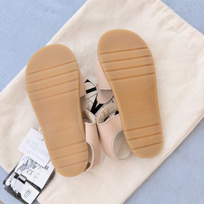 Босоніжки Zara barefoot 25 розмір натуральна шкіра