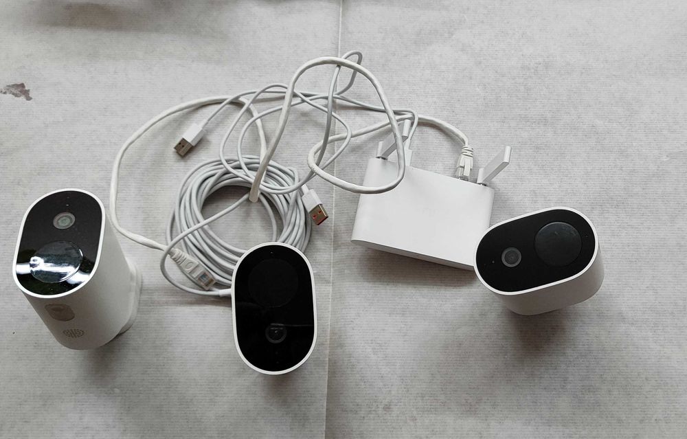 Conjunto 3 Câmaras de Vigilância com bateria XIAOMI Mi Wifi Outdoor 1080p com Receptor