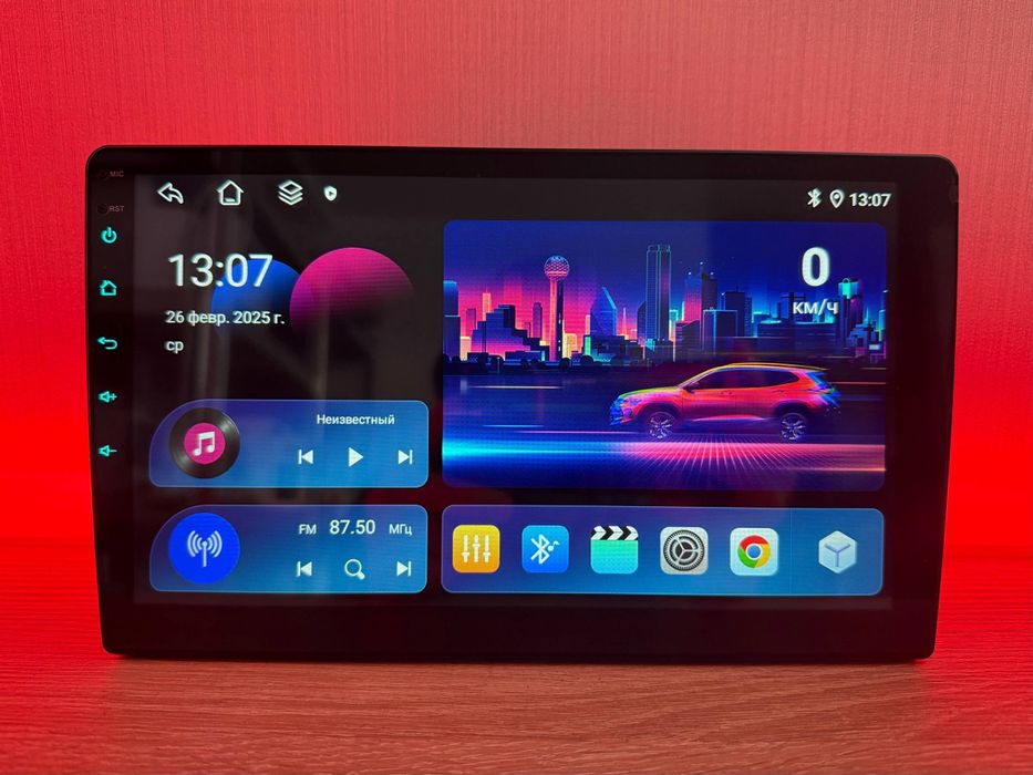 Магнитола 10" 4/64гб на 8 Ядер с 360° с СимКартой 4g Карплей и Андроид
