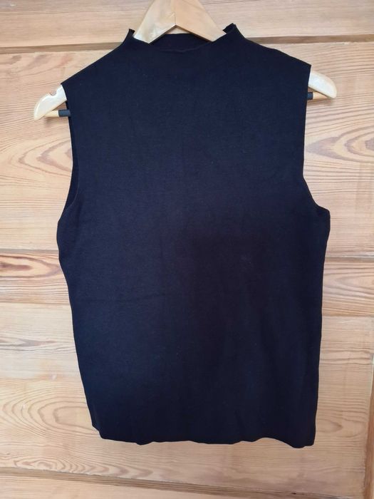 Czarny pół golf Reserved l