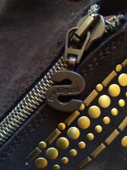 Botki Desigual nowe z metką 40 26cm brązowy zamsz