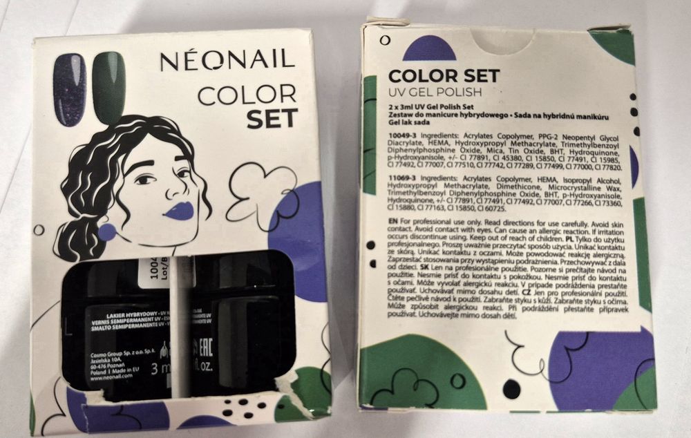 NEONAIL Color Set do manicure 2x3ml NOWY