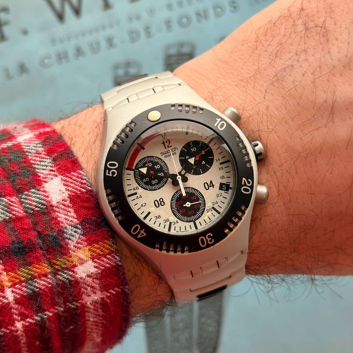 Lata 1999., Swatch Irony Chronograph. Swiss Made. Vintage Chronograf