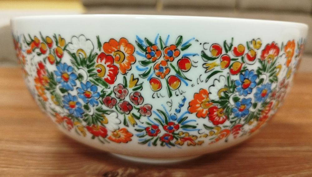 Talerz półmisek Cepelia Opolska porcelana idealny ręcznie  zdobiony