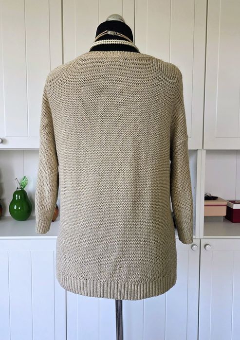 Swetr ze złotą nitką Mohito złoty L 40