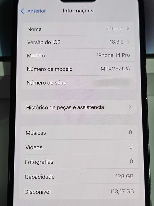 Iphone 14PRO 128GB. Excelente. Tudo de origem.