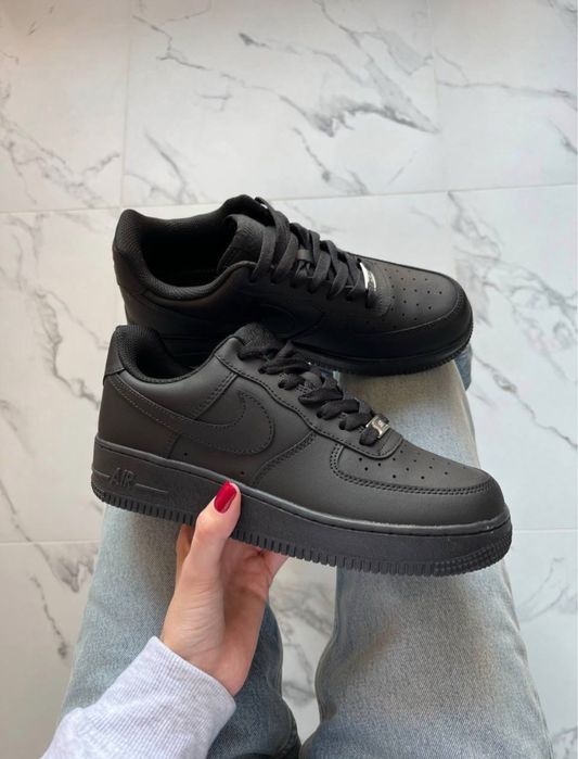 Чорні форси, Nike Air Force 1 Low Black, чорні найк аір форси,еір форс