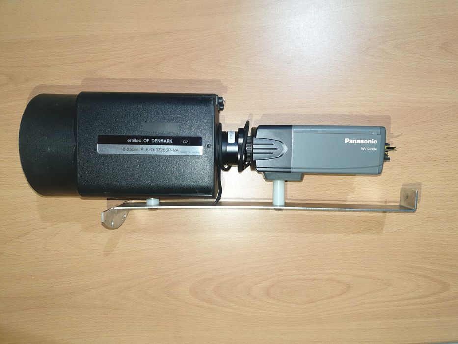 Potężny Obiektyw Ernitec 10-250mm F1.5 25x + Kamera Panasonic WV-CL934