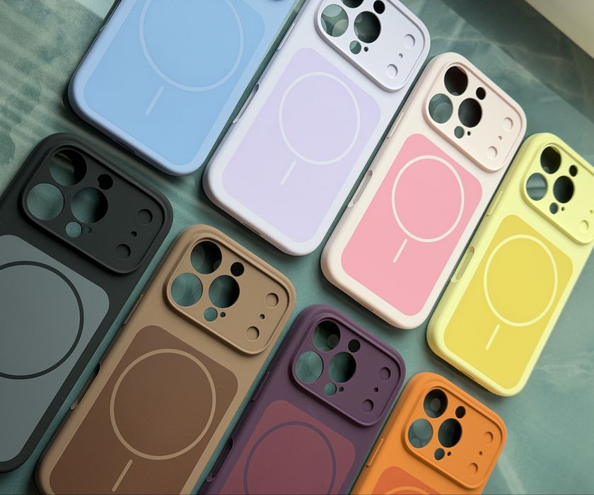 Чохли дизайн як у 17 pro на iphone 13/14, 15 pro, 14 pro max, 16 pro max,