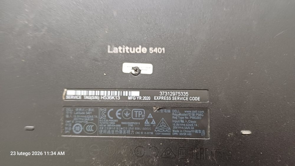 Dell latitude 5401