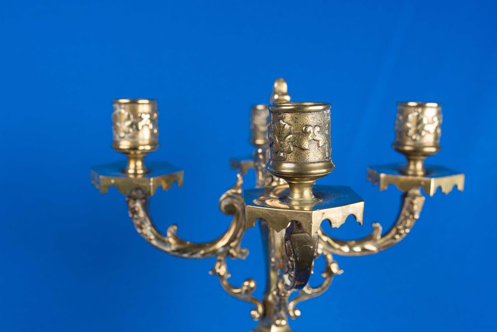 канделябри бронзові канделябры бронзовые пара подсвечники