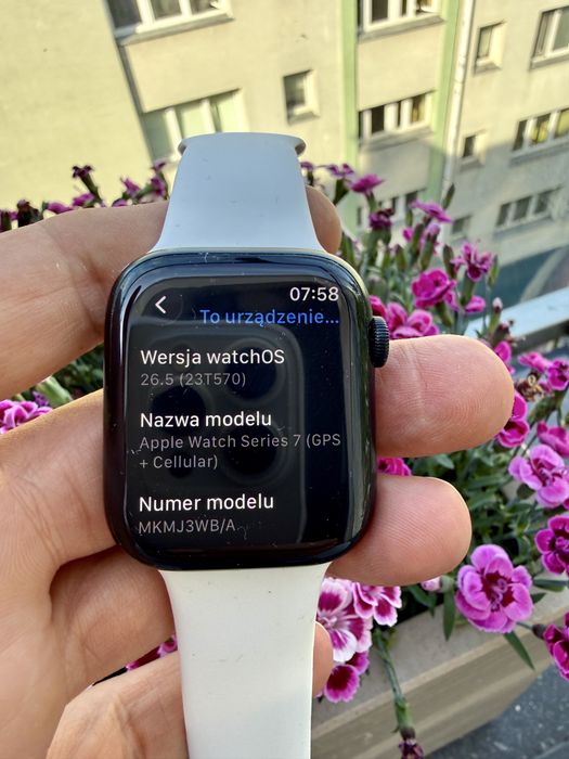 Smartwatch Apple Watch 7 45mm LTE bateria 100% - opis !