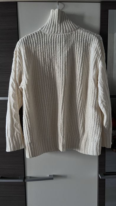 Светр джемпер-поло на замку в'язання акрил h&m розмір  m-l