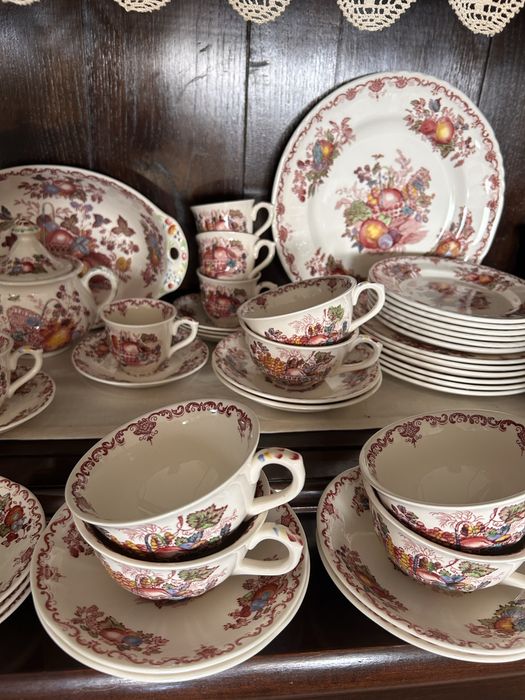Serviço Masons England – Fruit Basket – Conjunto Completo – Porcelana Inglesa