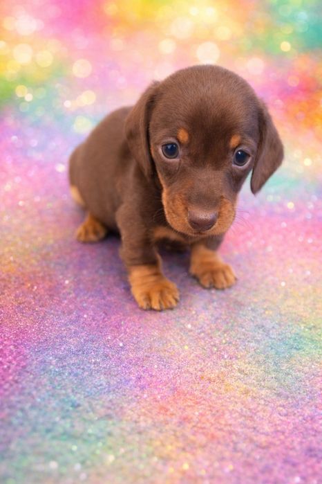 Jamnik miniaturowy krótkowłosy piesek poleca się do nowego domu