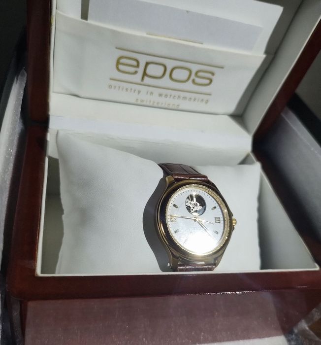 Швейцарские наручные часы Epos, Open Heart,механика